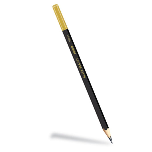 Black Beauty GOLD Writing Pencils (Set of 10)