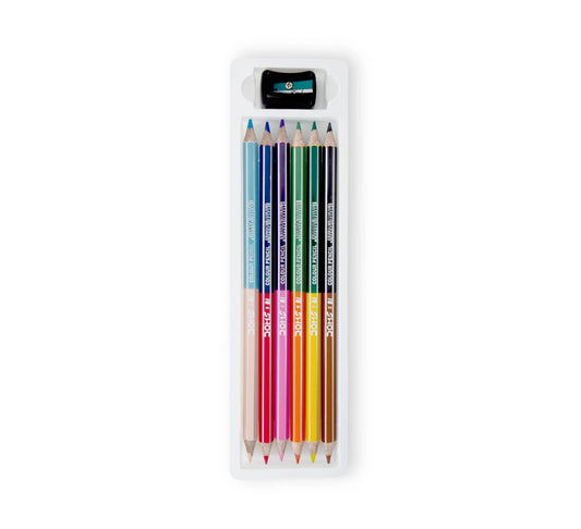 Doms Bi-COLOUR Pencil Colour (12 Shades)