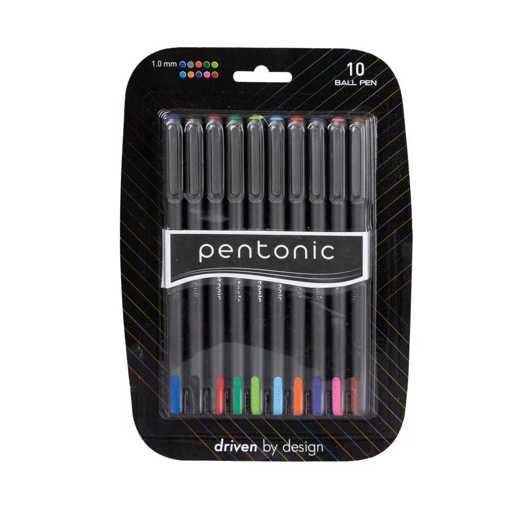 PENTONIC ASSORTED Ball Pen (Set of 10)