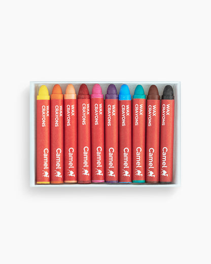 Camel WAX CRAYONS 10 Colours (5Pcs)