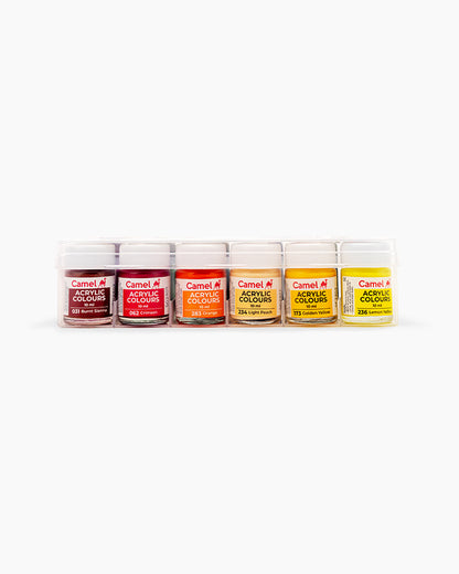 Camel Acrylic Colour 10ml (12 Shades)