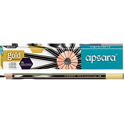 Apsara GOLD Pencil (Pack of 10)