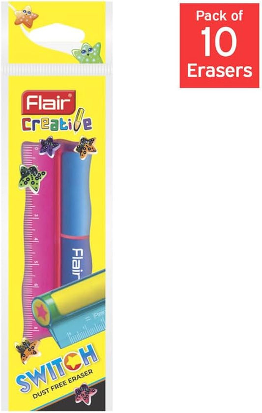 Flair Creative SWITCH Eraser (Pack of 10)