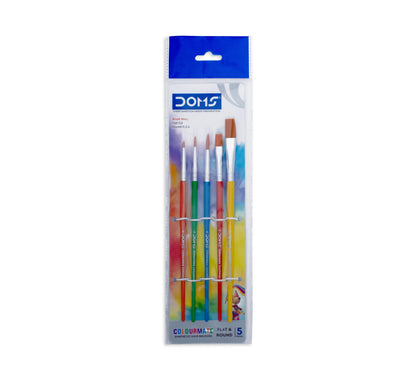 Doms COLOURMATE Brush (Set of 5) (Flat & Round)
