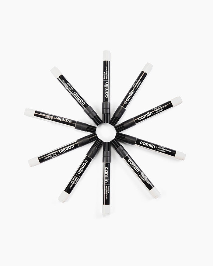 Camlin BOLD-E WHITE Board Marker (2 Pcs)