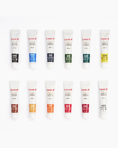 Camel Artist Acrylic Colour 20ml (14 Shades)