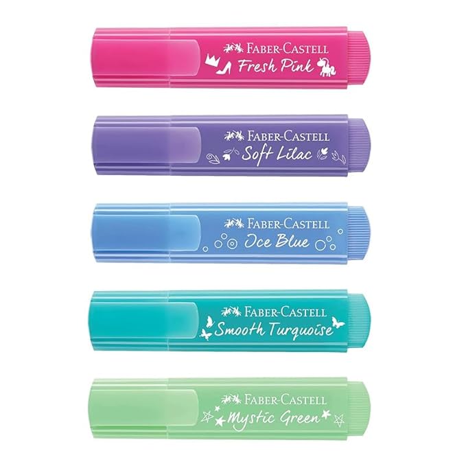 Faber-Castell  ASSORTED PASTEL Textliner (Set of 5)