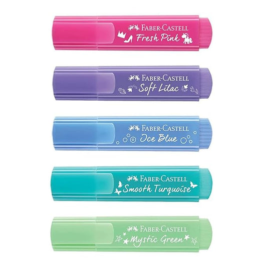 Faber-Castell  ASSORTED PASTEL Textliner (Set of 5)