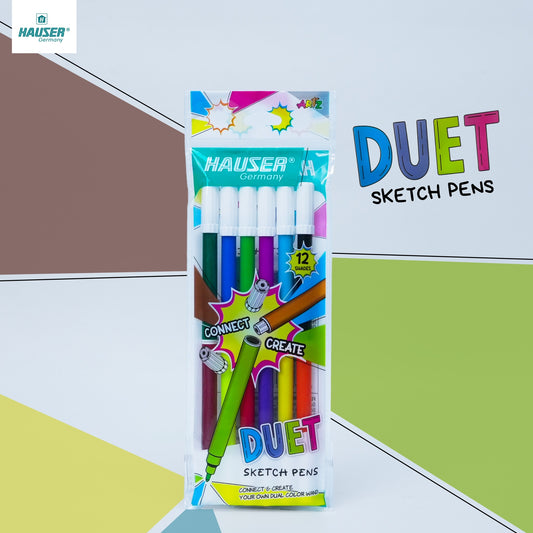 Hauser Artz DUET Sketch Pen (12 Shades)