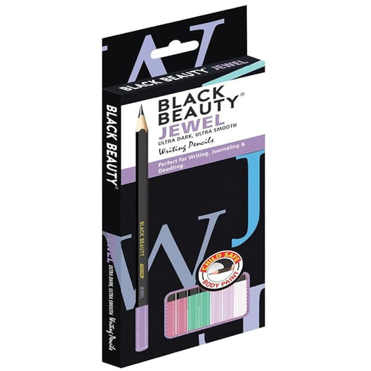 Black Beauty JEWEL Writing Pencils (Set of 10)