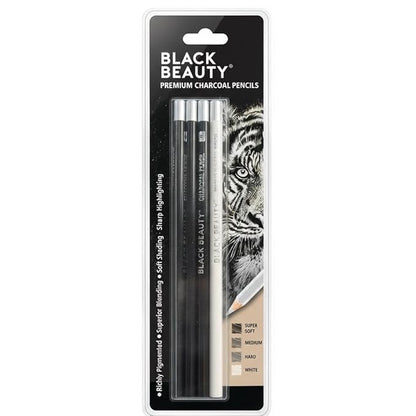 Black Beauty PREMIUM CHARCOAL Pencils