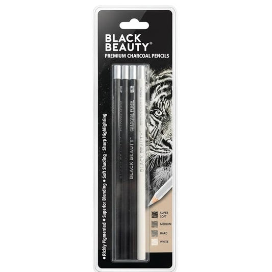 Black Beauty PREMIUM CHARCOAL Pencils