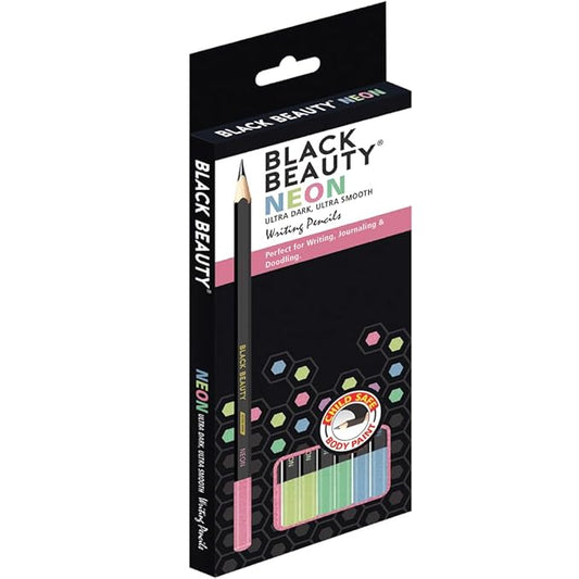 Black Beauty NEON Writing Pencils (Set of 10)