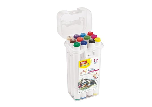 Flair Creative Soft Art Marker Dual Tip 12 Shades