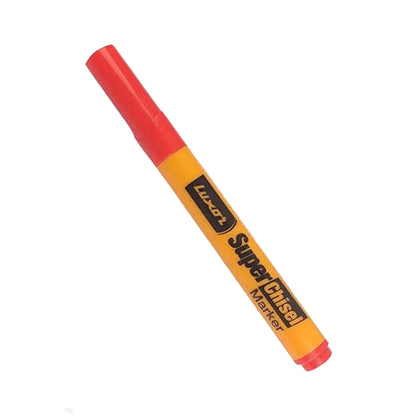 Luxor SUPER CHISEL Marker- Blue/ Black/ Red/ Green (Pack of 5)