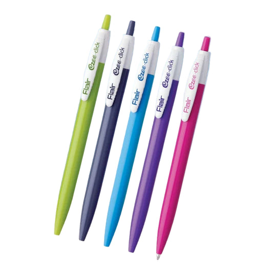 Flair EZEE- CLICK Ball Pen (Pack of 5)