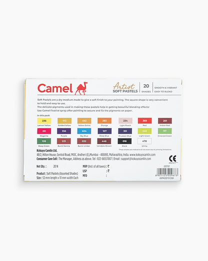 Camel Artist Soft Pastel Colour (20 Shades)