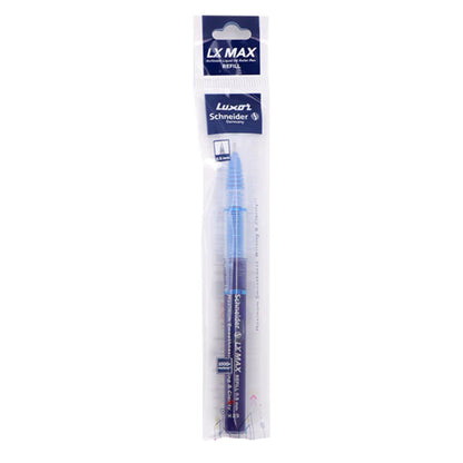 Luxor Schneider LX MAX  Roller Pen Refill- Blue (Pack of 4)