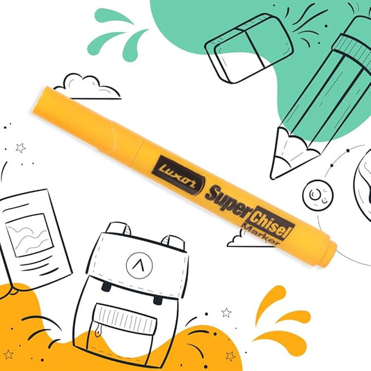 Luxor SUPER CHISEL Marker ASSORTED (Set of 10)