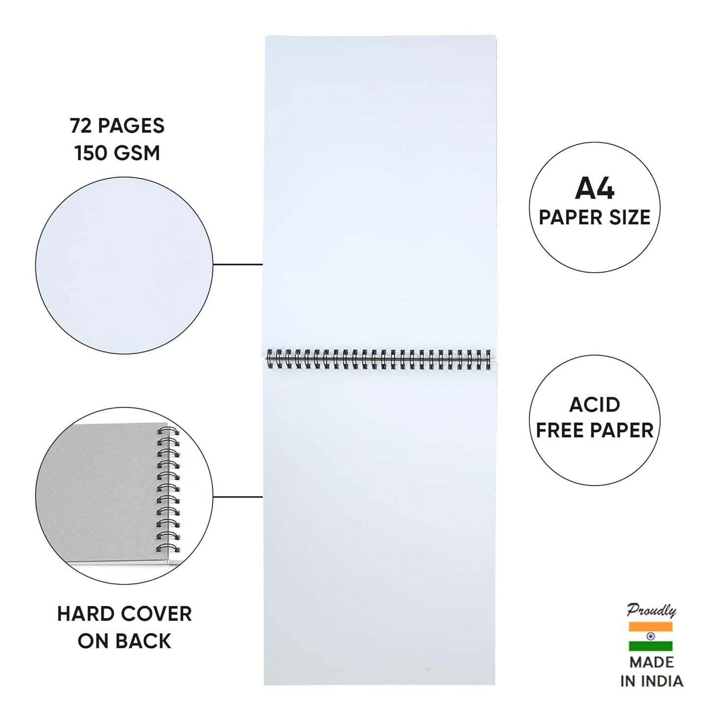 Doms A4 SPIRAL Sketch Book