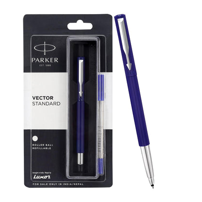 Parker VECTOR STANDARD Roller Ball Pen With Gold Trim