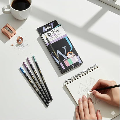 Black Beauty JEWEL Writing Pencils (Set of 10)