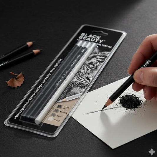 Black Beauty PREMIUM CHARCOAL Pencils