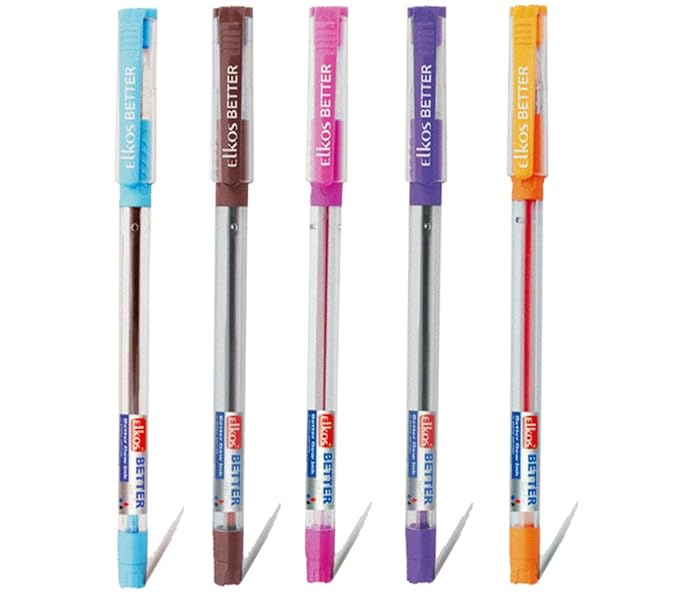 Elkos BETTER ASSORTED Ball Pen (Set of 5)