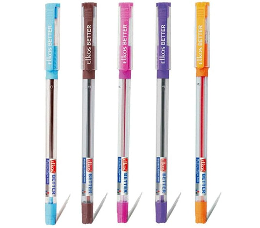 Elkos BETTER ASSORTED Ball Pen (Set of 5)