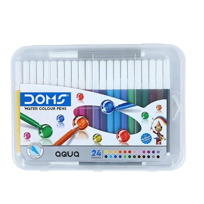 Doms AQUA Water Colour Pen 24 Shades