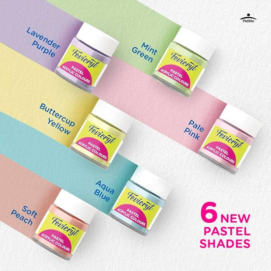 Fevicryl PASTEL ACRYLIC Colours (6 Shades)