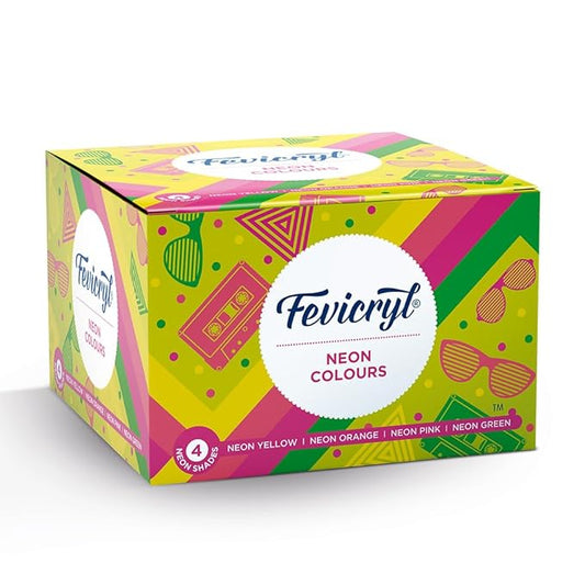 Fevicryl Acrylic Neon Colours (Set of 4)