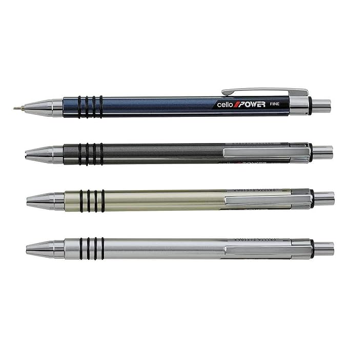 Cello POWER FINE Ball Pen- Black