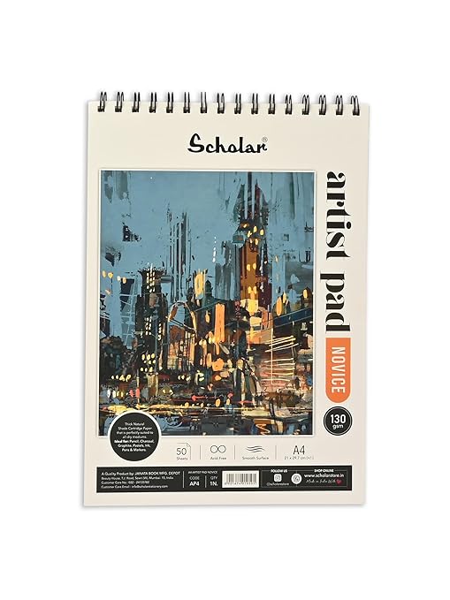 Scholar Artist Pad Novice 130 GSM (50 Sheets)