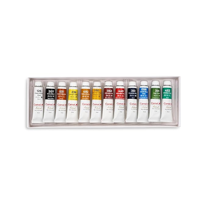 Camel Artist Oil Colour 9 ml Tube (12 Shades)
