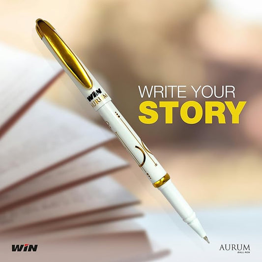 Win AURUM Ball Pen- Blue (Pack of 5)