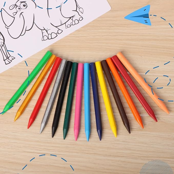 Luxor PLASTIC CRAYONS (14 Shades)