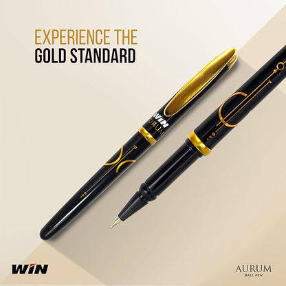 Win AURUM Ball Pen- Black (Pack of 5)