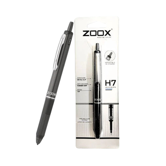 Zoox H7 Liquid Ink Pen- Black