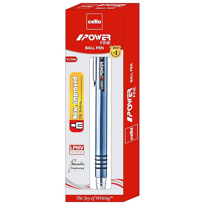Cello POWER FINE Ball Pen- Black