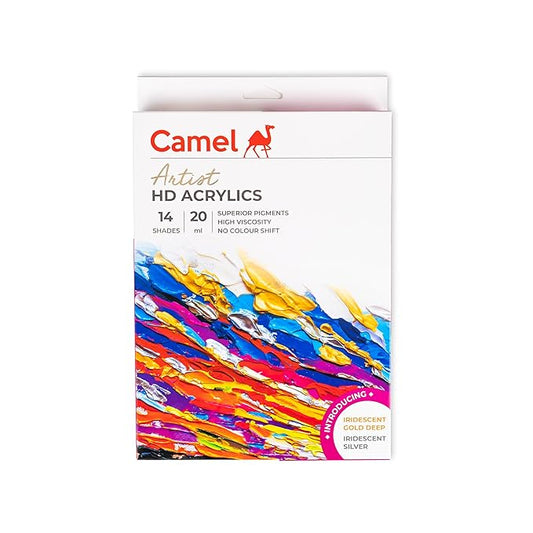 Camel Artist HD Acrylic Tube Colour 20ml (14 Shades)