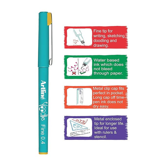 Artline YOODLE Fine Pen (Set of 15)