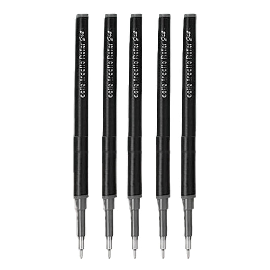 Cello FREEFLO GEL INK Roller Pen Refill- Black (10 Pcs)