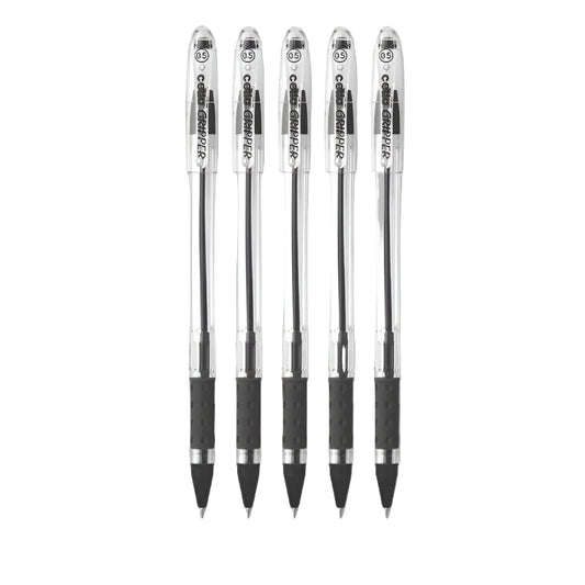 Cello GRIPPER Ball Pen- Black (Pack of 5)