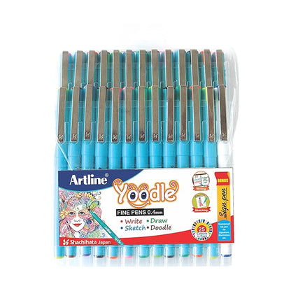 Artline YOODLE Fine Pen (Set of 25)