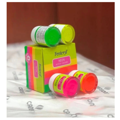 Fevicryl Acrylic Neon Colours (Set of 4)