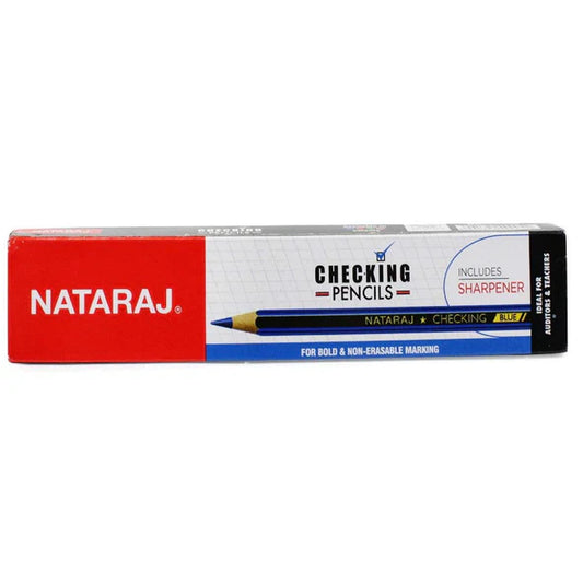 Nataraj CHECKING BLUE Pencil (Pack of 10)