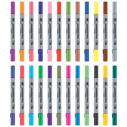 Add Gel CALLIGRAPHY  24SH Dual Tip Brush Pen