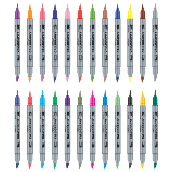Add Gel CALLIGRAPHY  24SH Dual Tip Brush Pen