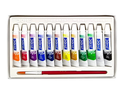 Doms WATER COLOUR Tube 12 Shades